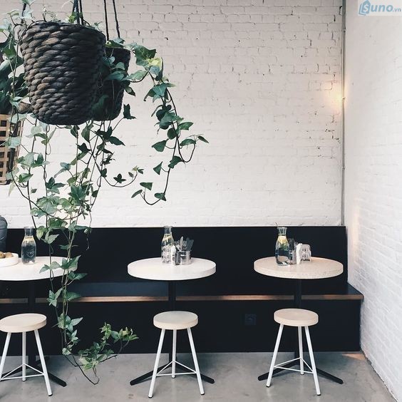 Trang trí quán cà phê theo phong cách hiện đại 
