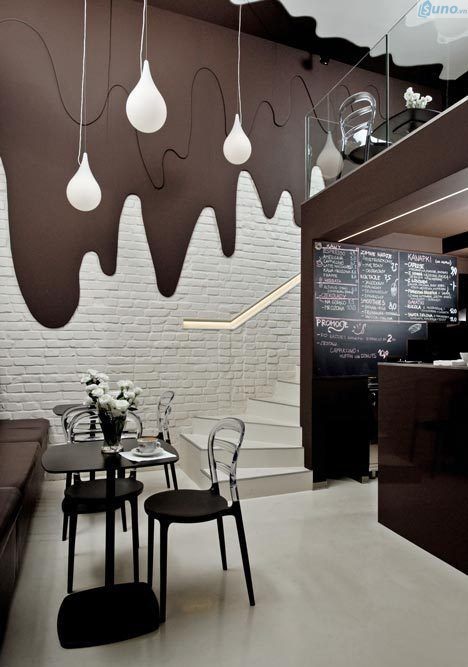 trang trí quán cà phê theo phong cách hiện đại 
