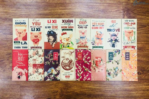 Các mẫu phong bao lì xì hot trend 2019 với những câu chúc "độc, lạ" đảm bảo là mặt hàng bán chạy nhất dịp Tết này